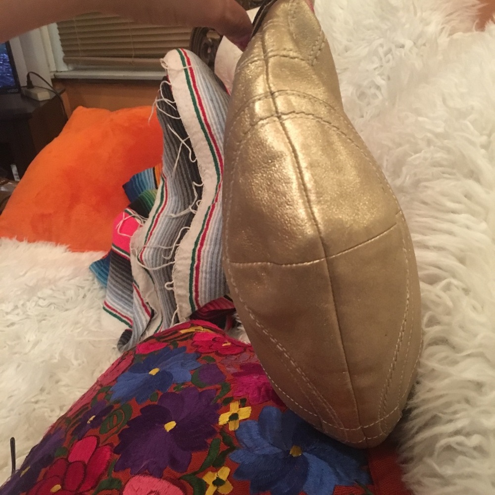 Coach metallic gold Satchel! - Picture 8 of 8